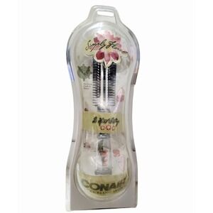 Conair Simply Floral 1" Curling Brush Hot Brush Large Curls Waves